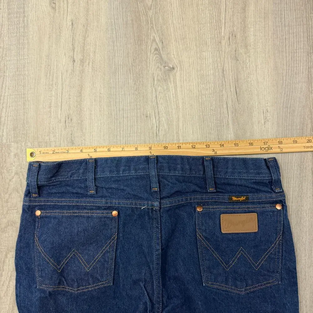 Vintage Wrangler Cowboy Cut Slim Fit Jeans Men's 36x34 Blue Denim Western 936DEN